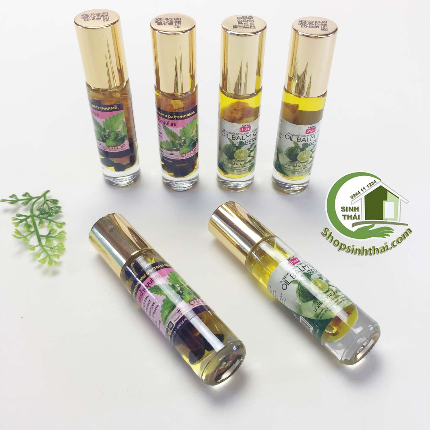 [HCM]Dầu gió lăn Thái Lan - dầu hít bạc hà chanh 10ml
