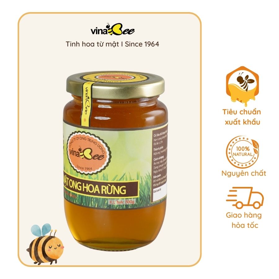 Mật ong hoa rừng Vinabee 500g
