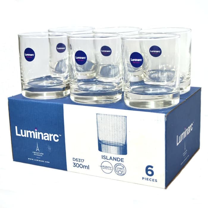 Bộ 6 ly thấp thủy tinh Luminarc Islande 300ml