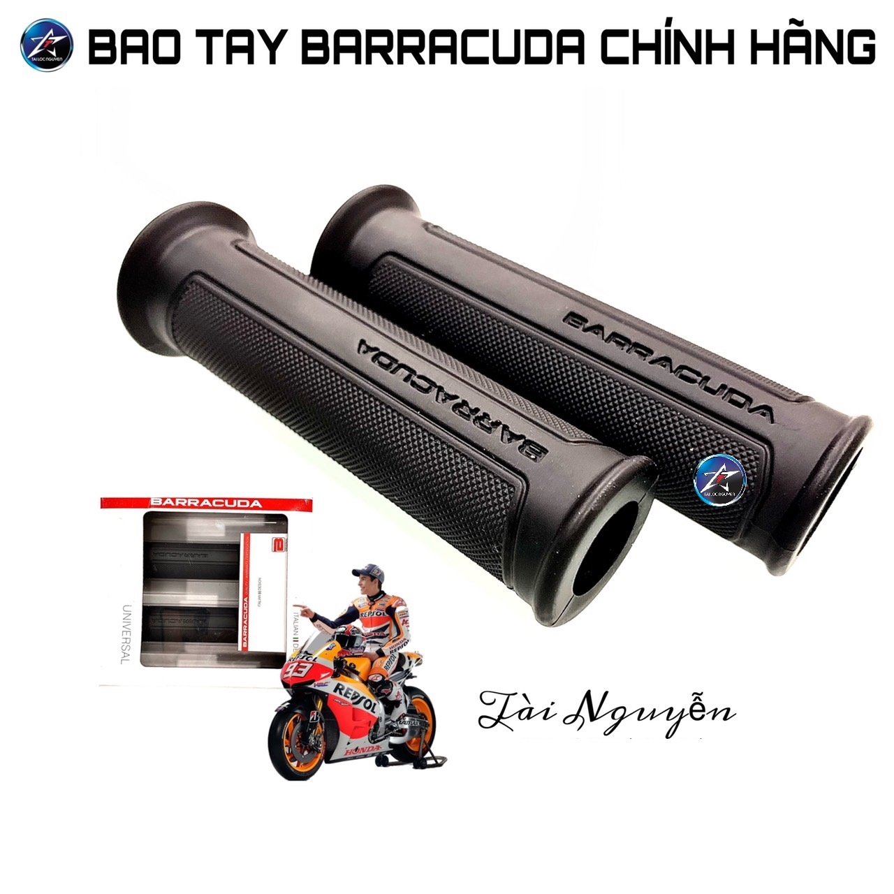 [HCM]BAO TAY XE MÁY BARRACUDA REAL