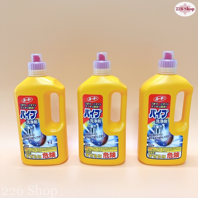 [HCM][Hàng Auth - Màu vàng] Nước thông cống Rocket Nhật bản.Dung tích 800ml