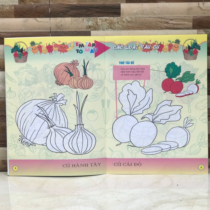{Kho sỉ HCM} EM TẬP TÔ MÀU THEO CÁC CHỦ ĐỀ [ VPP Trí Nhân ]