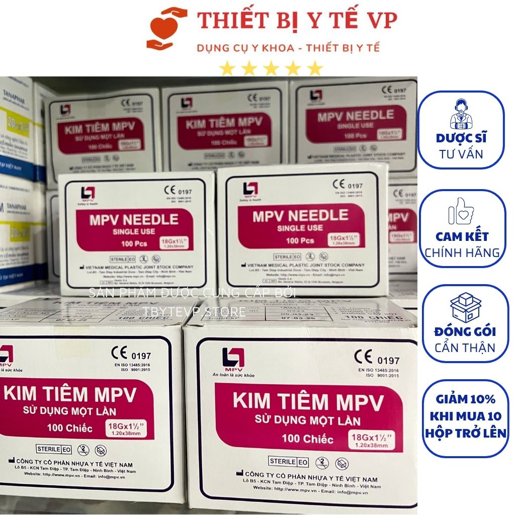 Box of 18g MPV needle needles (box of 100 pcs)