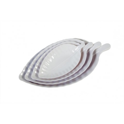 Dĩa nhựa fataco hình chiếc lá 26-27-28-29, dĩa đựng thức ăn nhựa melamine dày dặn, sáng bóng, cao cấp mta-mart2