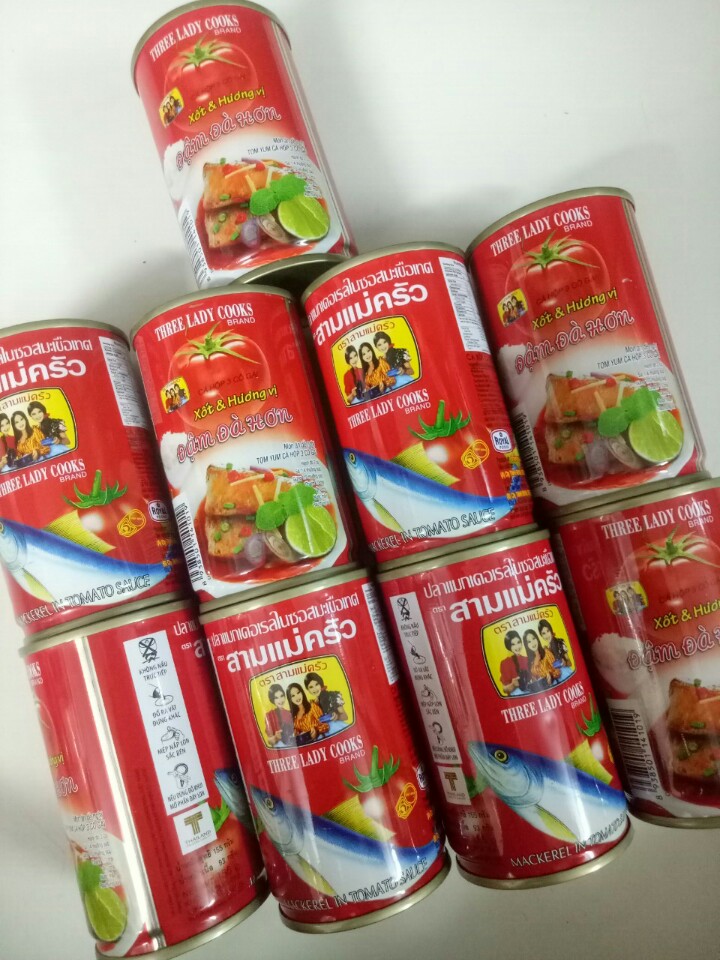Cá nục xốt cà 3 Cô Gái hộp 155g ( combo 10 hộp )