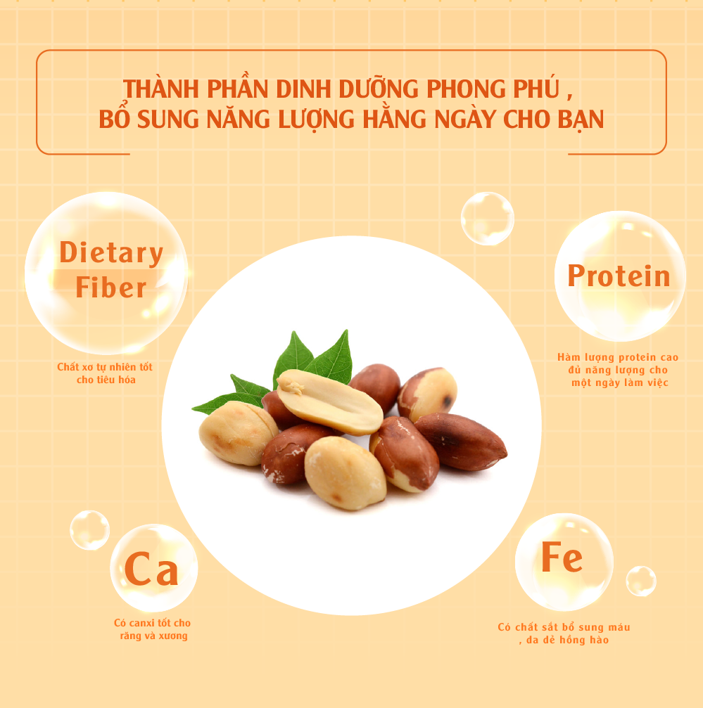 [Chính hãng] Đậu phộng nước cốt dừa 1kg Dan D Pak