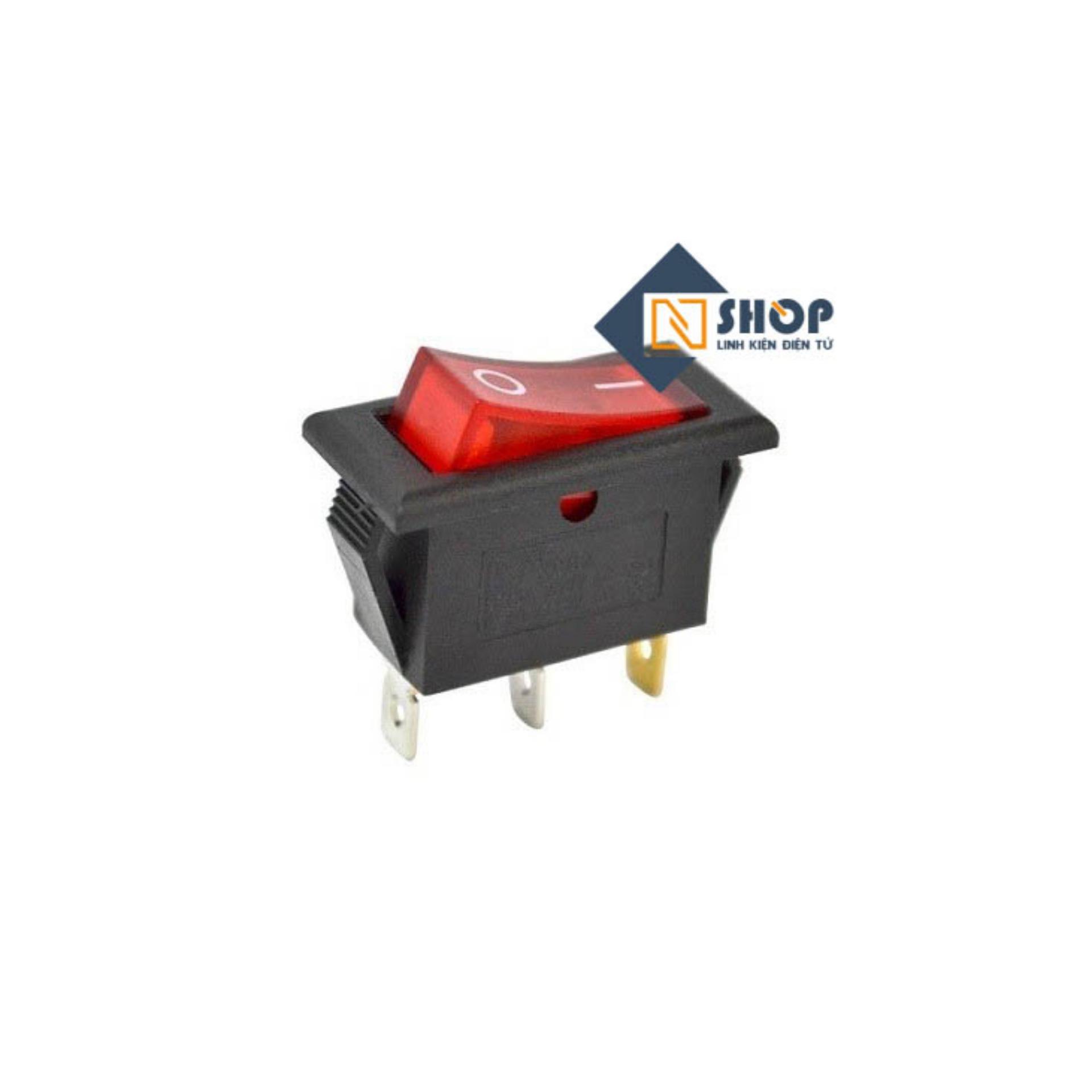 Bộ 2 Công tắc bập bênh có đèn KCD3-101N (đỏ)