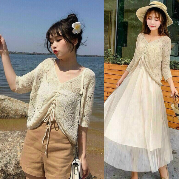 [ HCM] ÁO LƯỚI DÂY RÚT