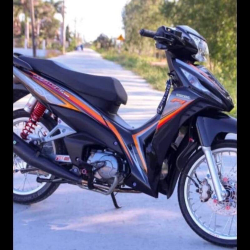 Tem rời Wawe Rsx Cam đen bạc
