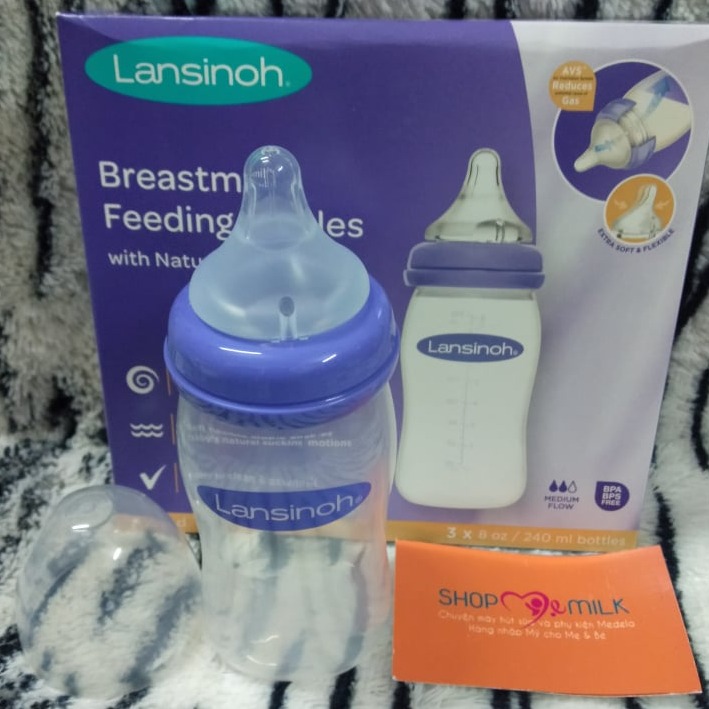 Bình sữa Lansinoh Momma 160ml 240ml