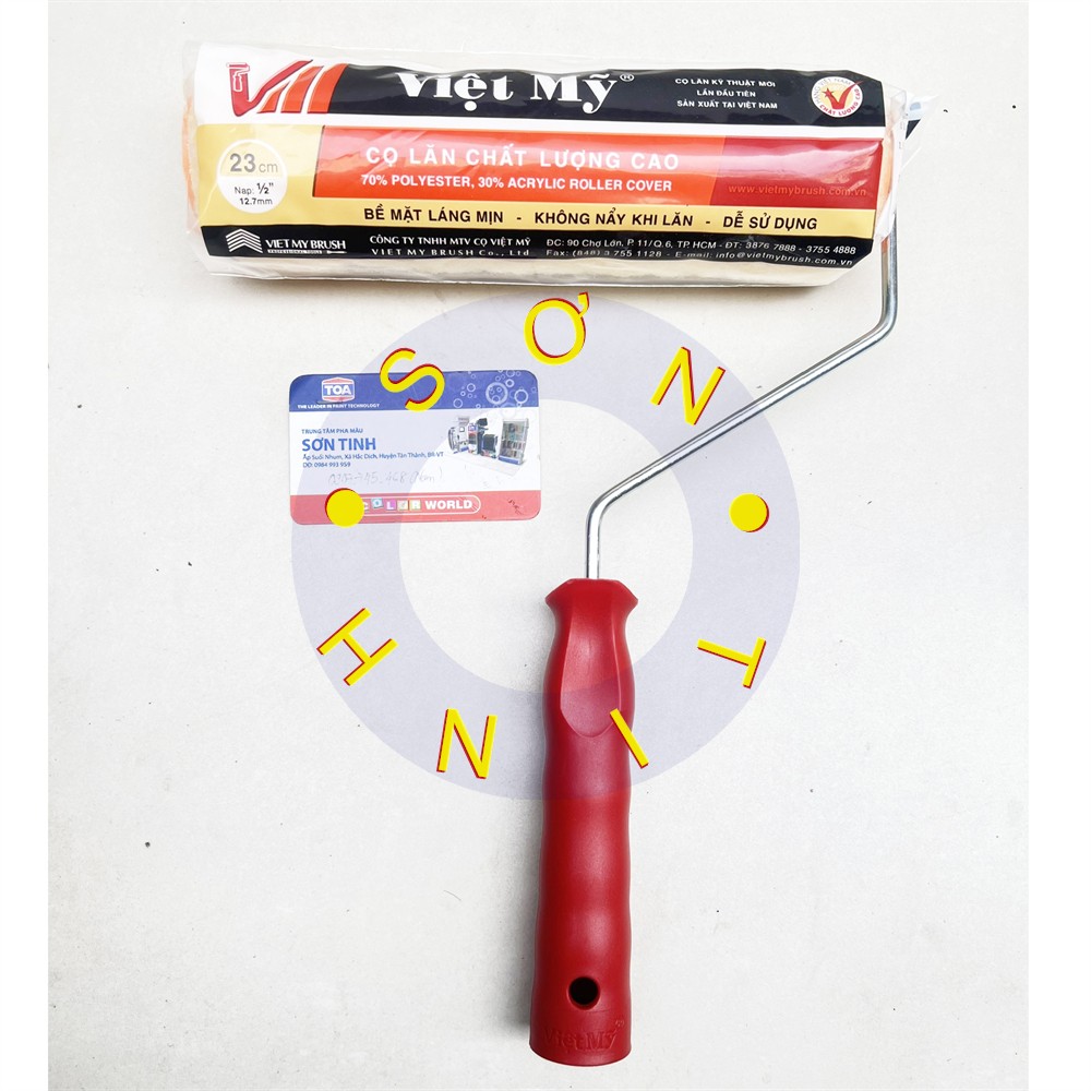 Rulo lăn sơn cọ lăn sơn Việt Mỹ 11cm 23cm