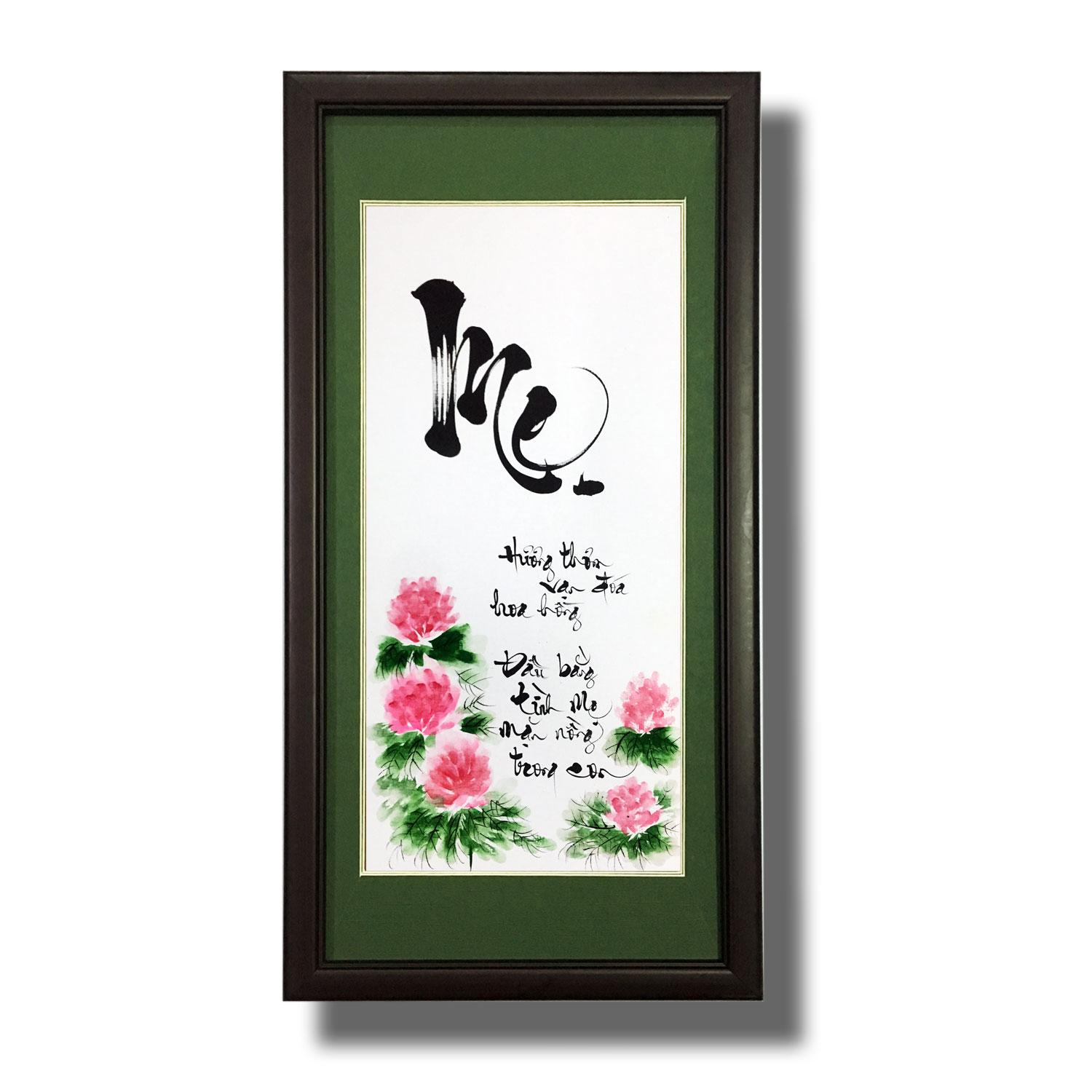 Tranh treo tường - Thư pháp Chữ Cha 07 - Tranh Mỹ Thuật Minh Hiền