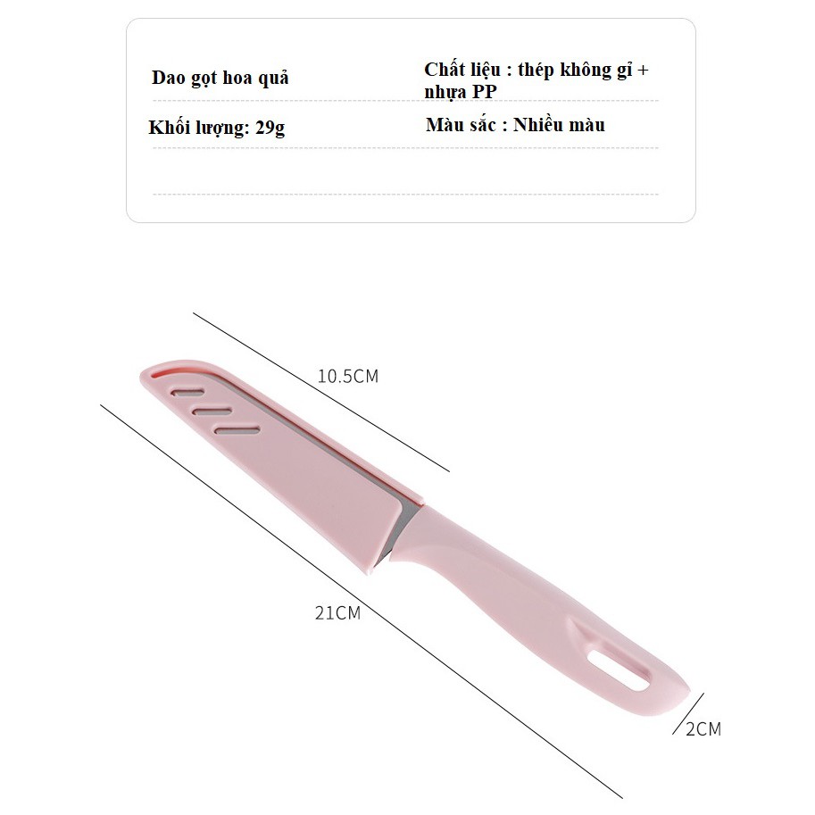 Fruit and vegetable paring knife