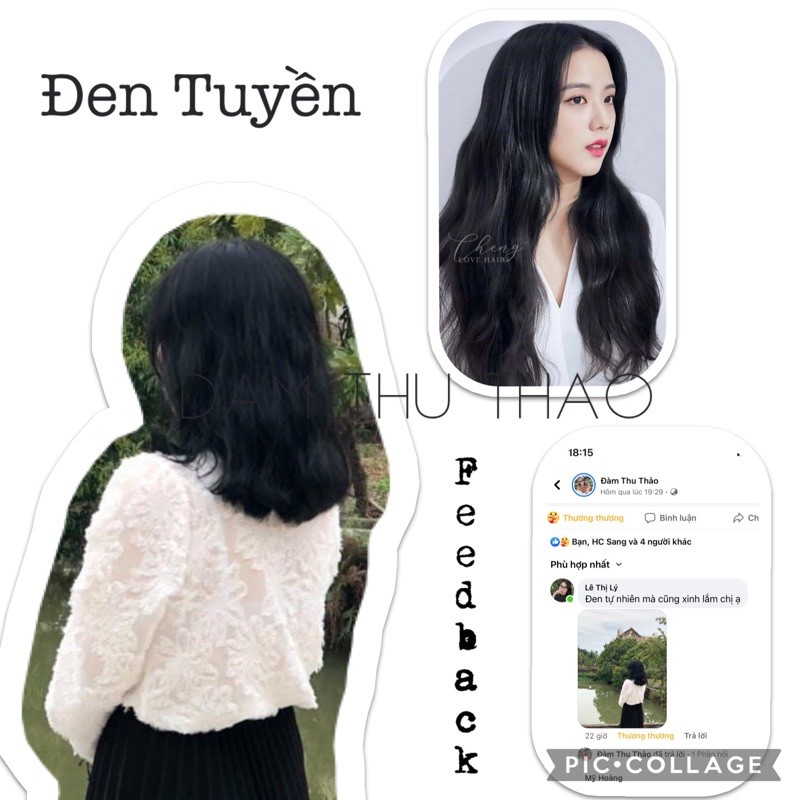 [HCM]( KHÔNG TẨY ) Thuốc nhuộm tóc ĐEN TUYỀN