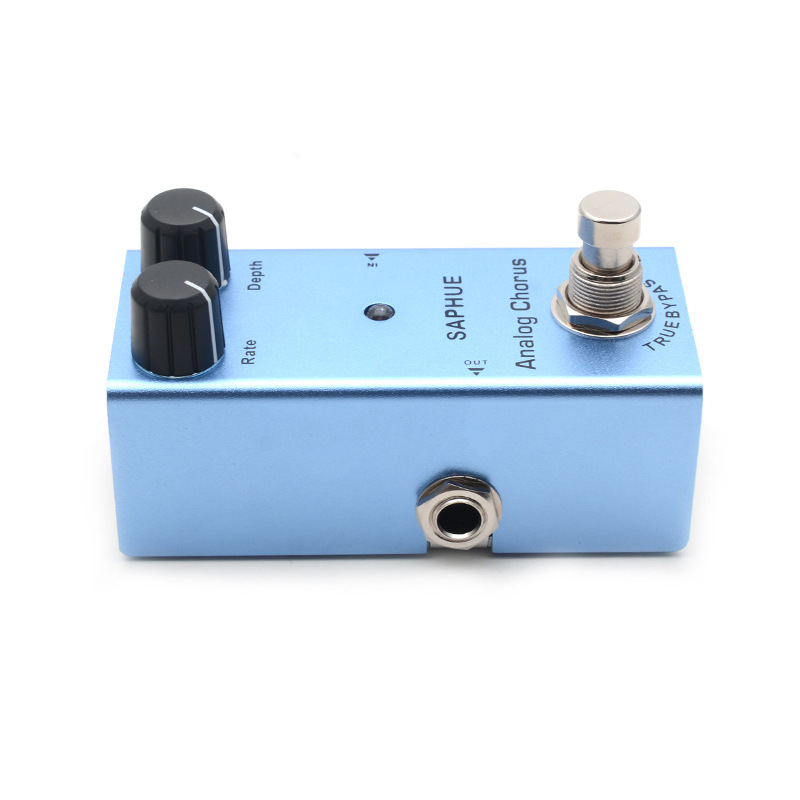 SAPHUE Electric Guitar Analog Chorus Pedal Rate/Depth Knob Effect Pedal