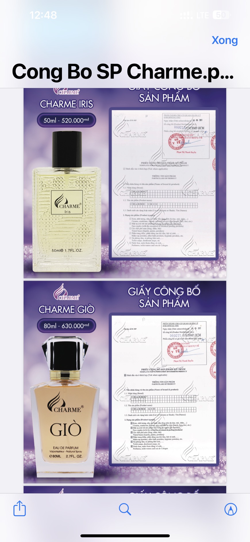 [HCM]Nước hoa nam iris 50ml