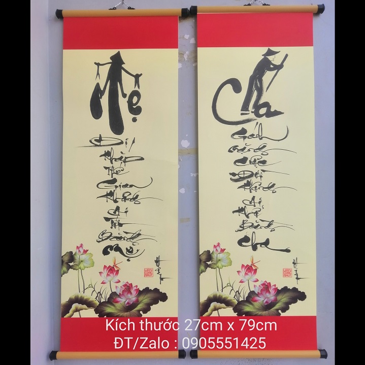 Parent-child calligraphy painting bag Happy Holidays, parents. New Year gift.