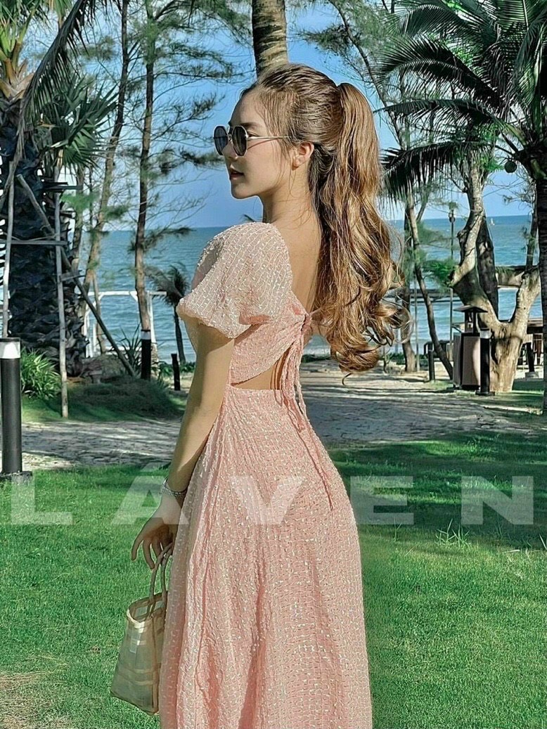 đầm maxi tiểu thư