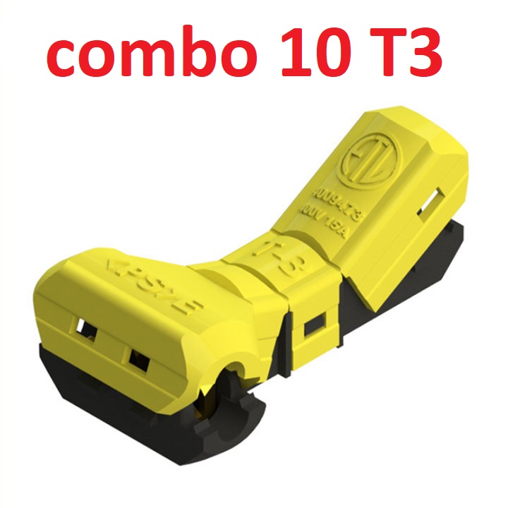 Combo 10 cút nối dây điện T3 JOWX Hàn Quốc cút nối phân nhánh chữ T