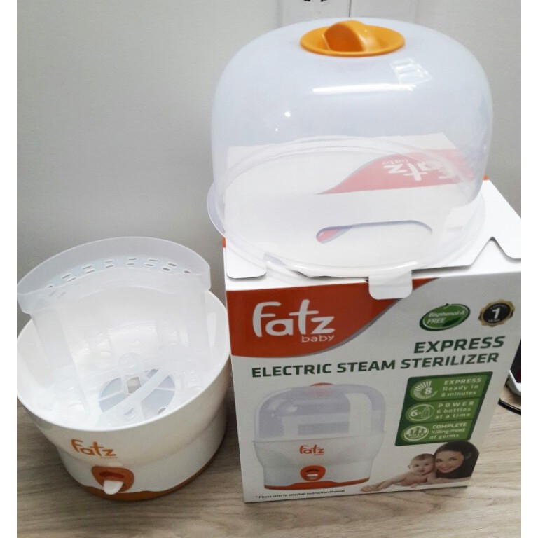 [HCM]Máy tiệt trùng bình sữa siêu tốc 6 bình Fatzbaby FB4019SL