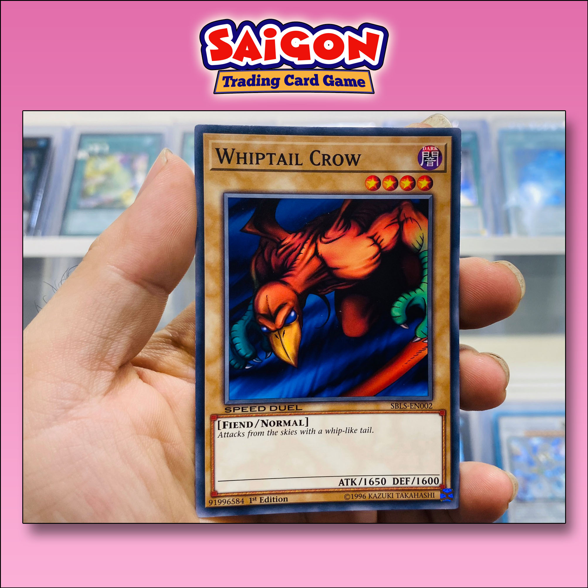 Thẻ bài yugioh mã sbls-en002 - whiptail crow - common - 1st edition
