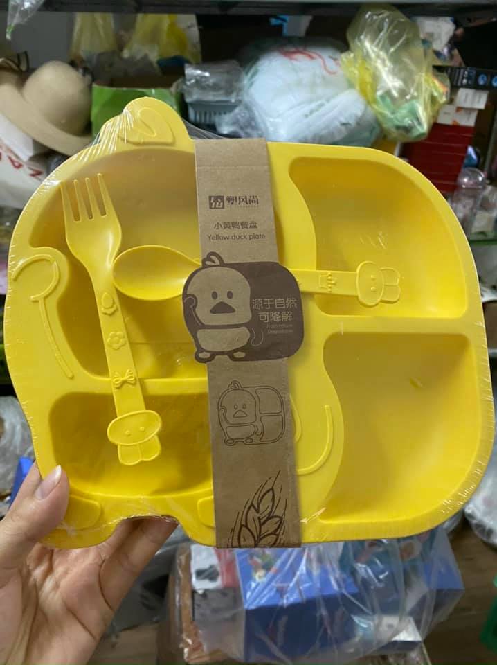 Bộ bát ăn dặm vịt vàng 5 món