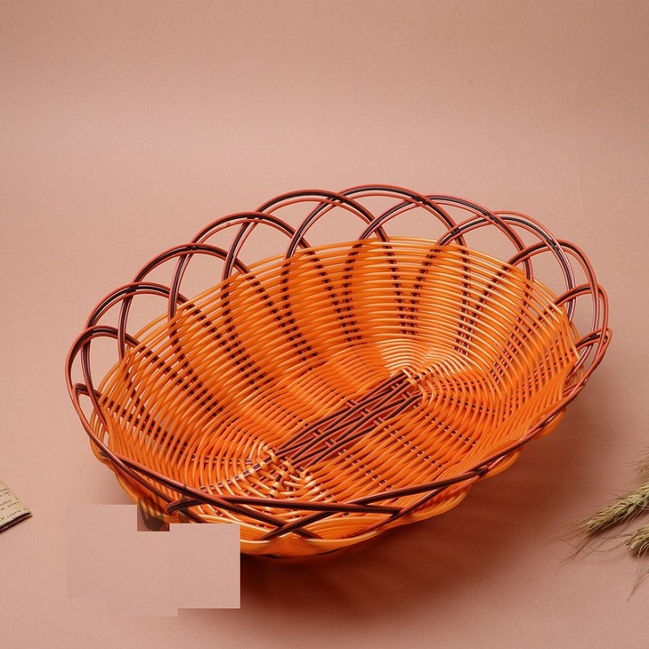 Rổ nhựa mây đựng đồ đa năng oval  cao cấp