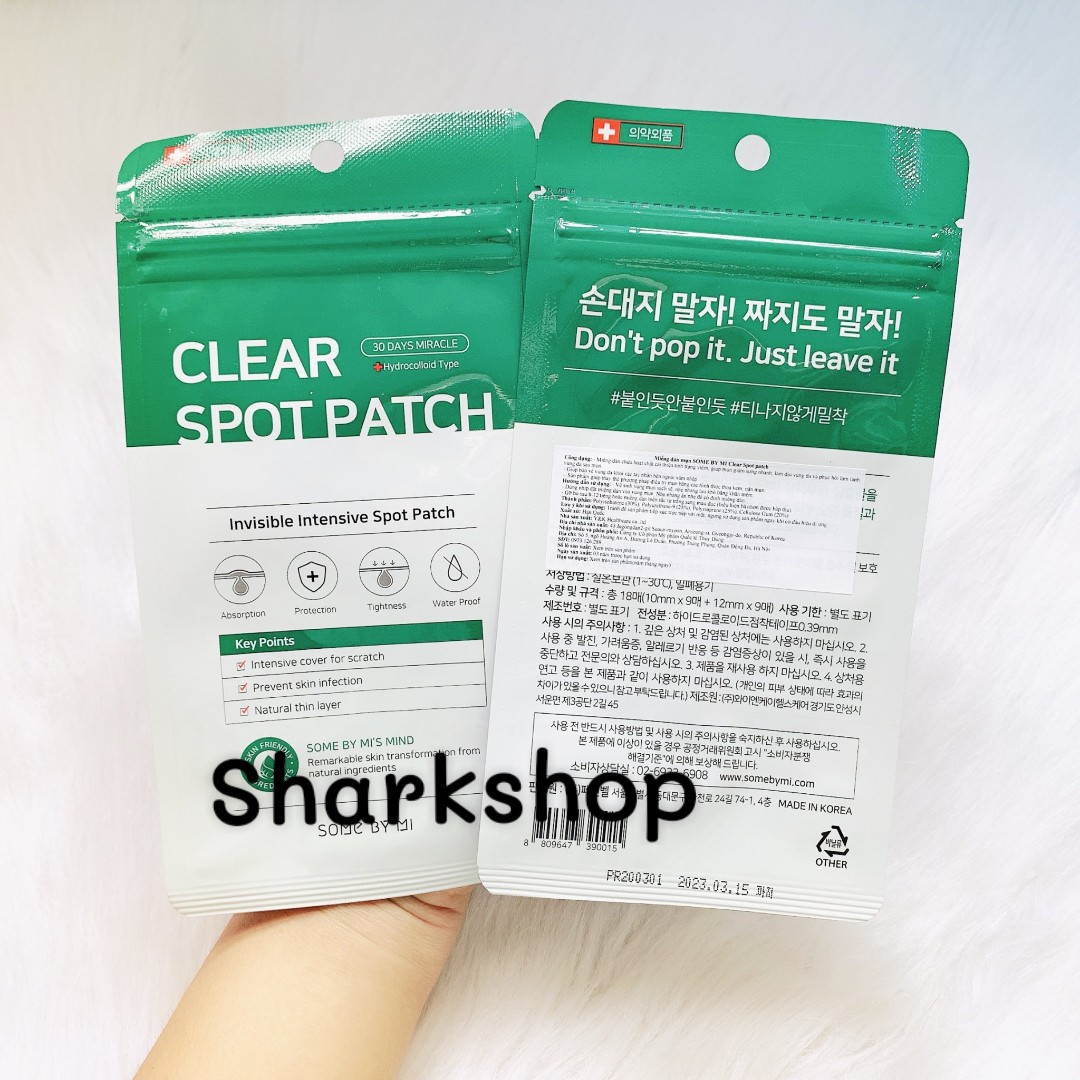 Miếng Dán Mụn Some By Mi Clear Spot Patch 18 miếng