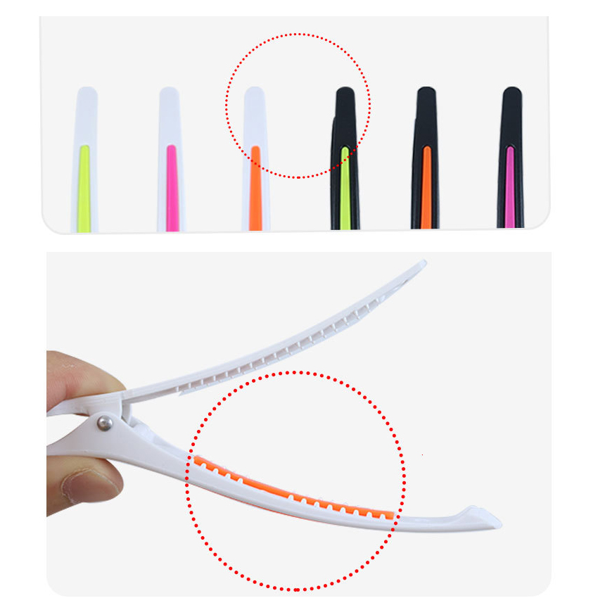 Kẹp tóc mỏ vịt- Bộ 6 kẹp cắt tóc Nhật CREATE ION