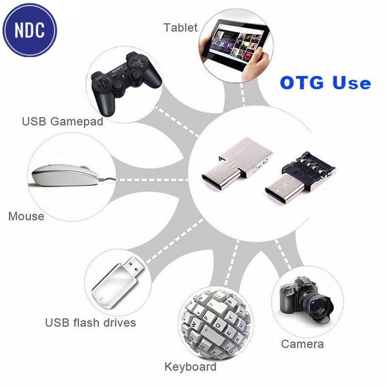 [HCM]Đầu Chuyển Đổi 2 Trong 1 MicroUSB Type-C OTG USB3.0 Đa Năng (Loại 1)