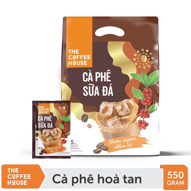 Cà Phê Sữa Hoà Tan 25 gói ( 550g ) The Coffee House