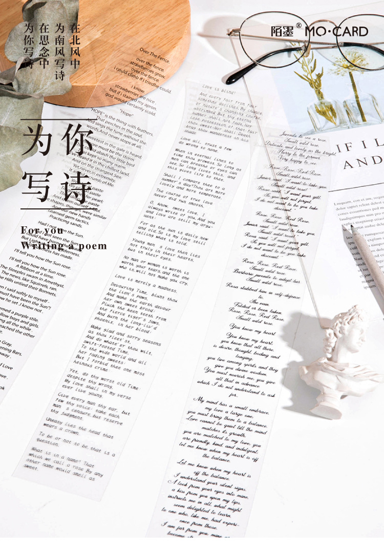 [HCM]Sticker Love poem nhiều mẫu (Hàng có sẵn)