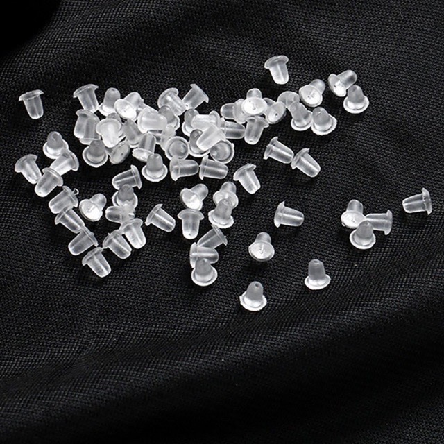 Chốt khuyên tai silicon TLEE B0147 - 10 cái