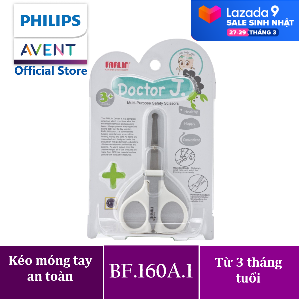 Kéo cắt móng tay đa năng an toàn cho bé hiệu Farlin BF.160A.1