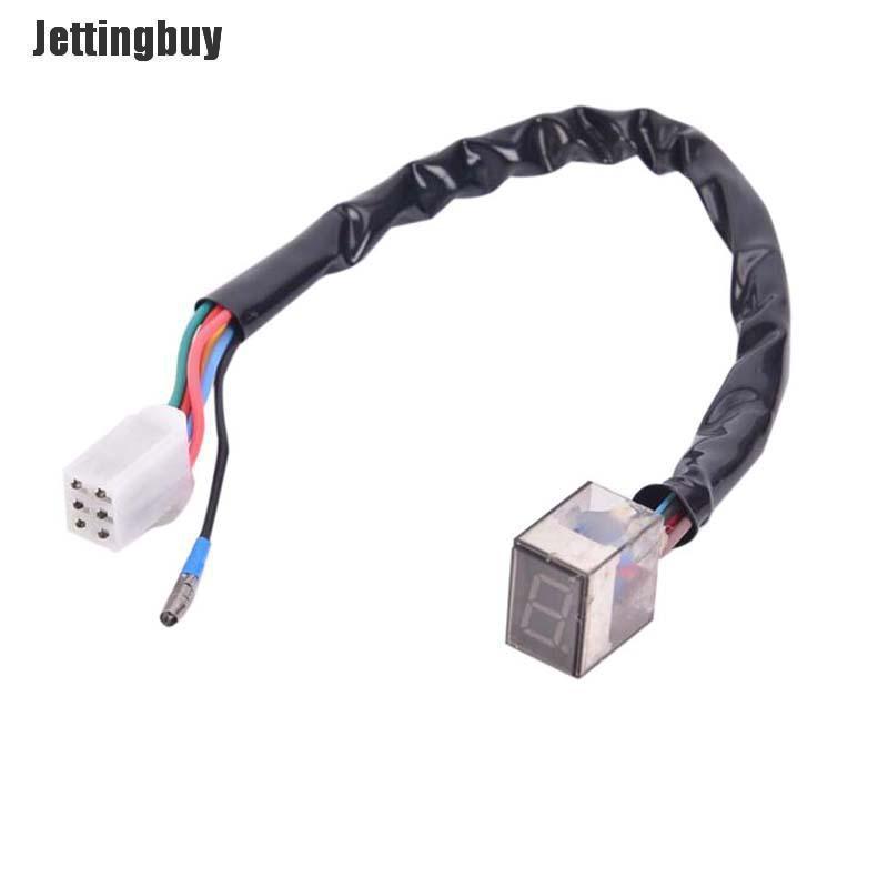 Jettingbuy LED Universal Digital Gear Indicator Motorcycle Display Shift Lever Sensor