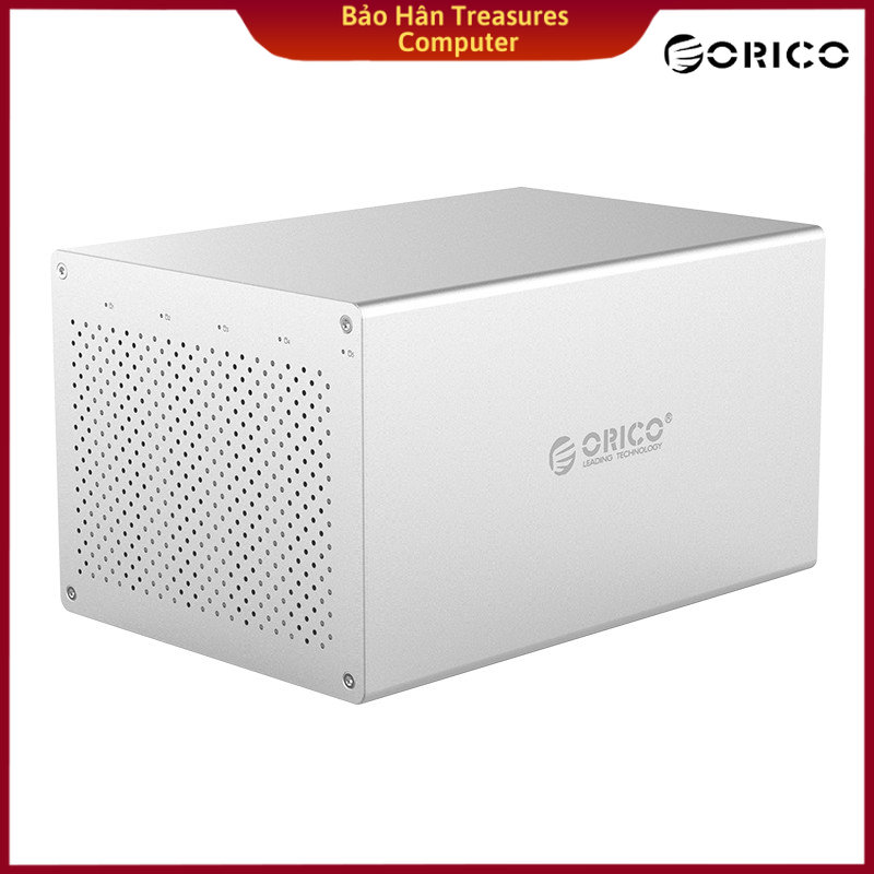 [Installment 0%] carrying case ổ hard HDD 5 trays Orico 3.5 USB 3.0 ws500ru3-eu-sv-Silver-genuine goods