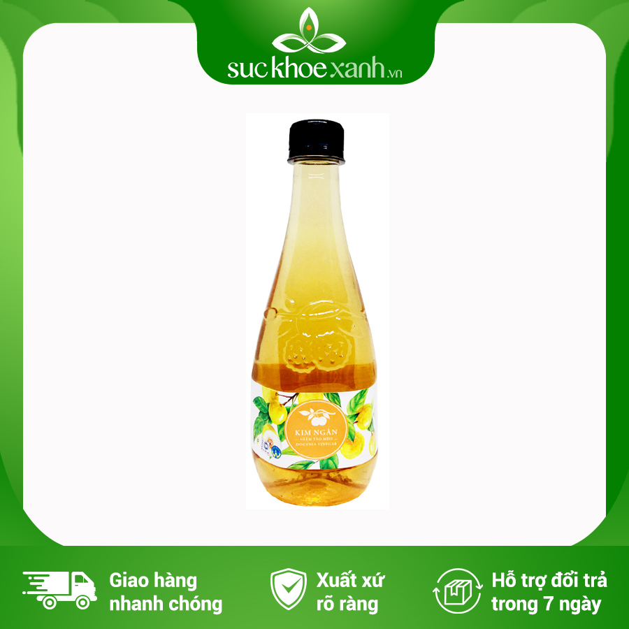 Giấm táo mèo Kim Ngân - 450ml/chai