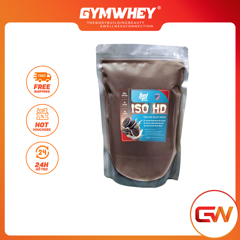 GW SAMPLE Gói Dùng Thử Sữa Dinh Dưỡng Hỗ Trợ Tăng Cân BPI Whey Iso HD 500gram