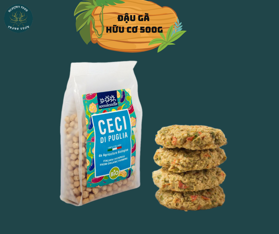 (Date 2025)Đậu gà hữu cơ Sottolestelle 400g