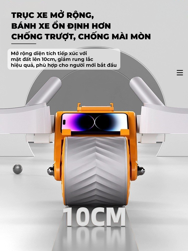 Máy Lăn Tập Bụng Cao Cấp KATA AW09