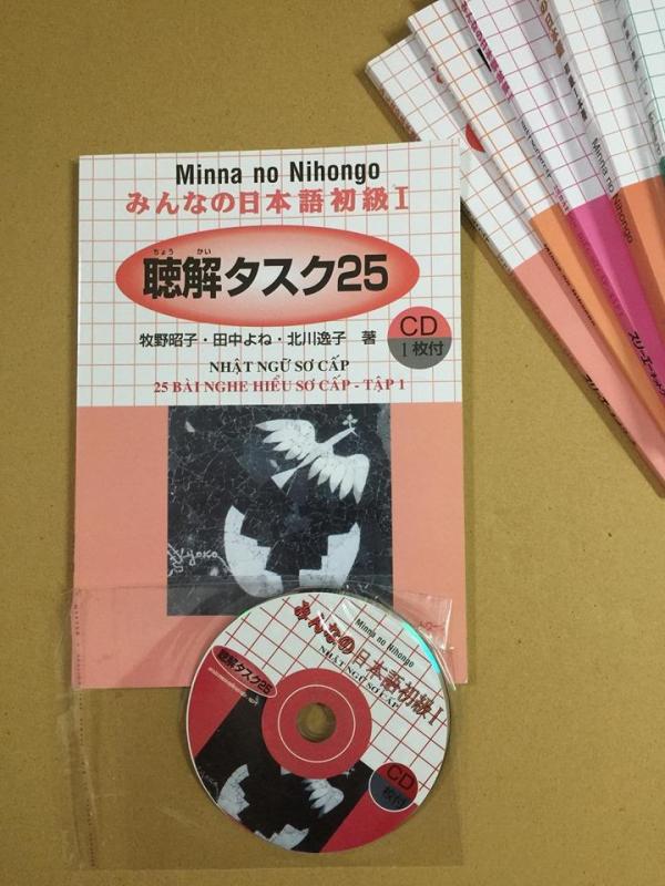 Mua Sách minna no nihongo 25 bài nghe hiểu sơ cấp