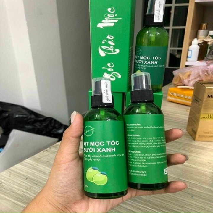 Tinh dầu bưởi xanh dưỡng mọc và dày tóc 100ml