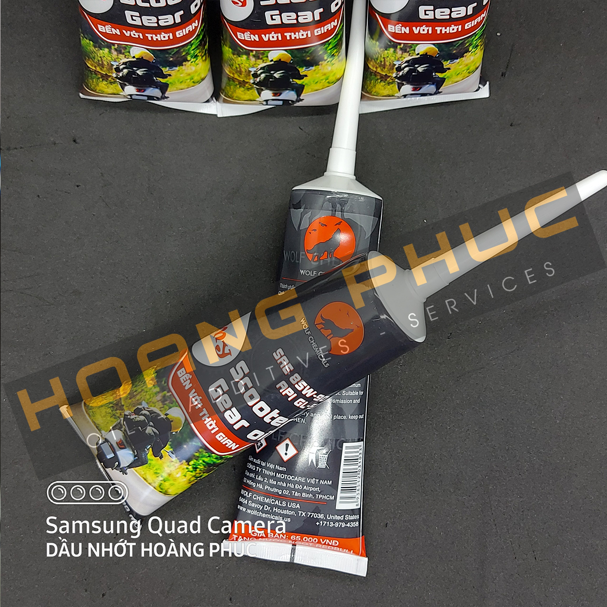 Nhớt láp/hộp số tay ga Wolf 85W90 120ml