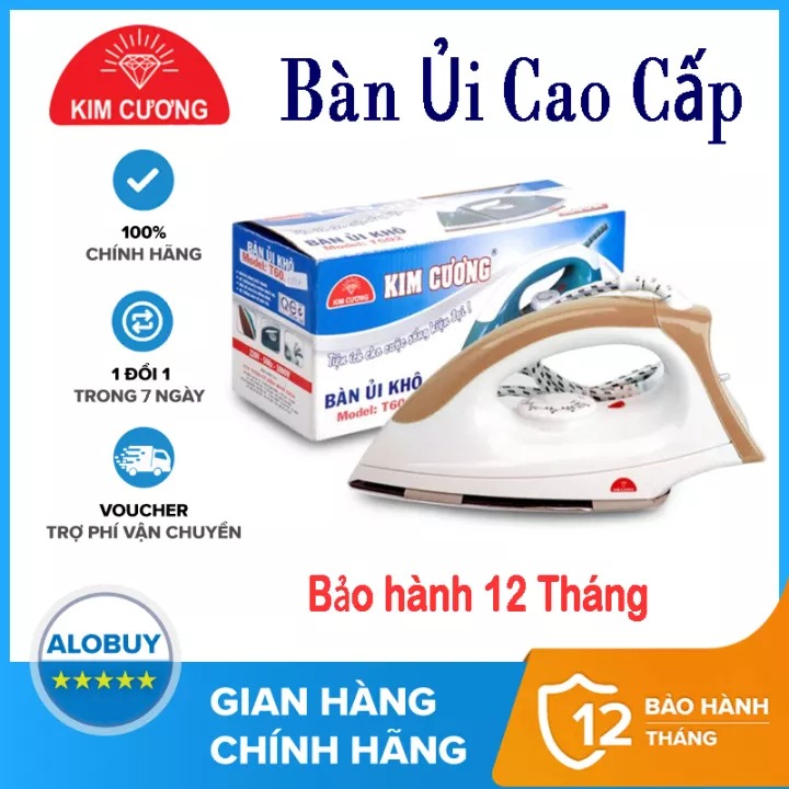 Bàn ủi khô kim cương cao cấp - bàn ủi nhanh tiết kiệm điện