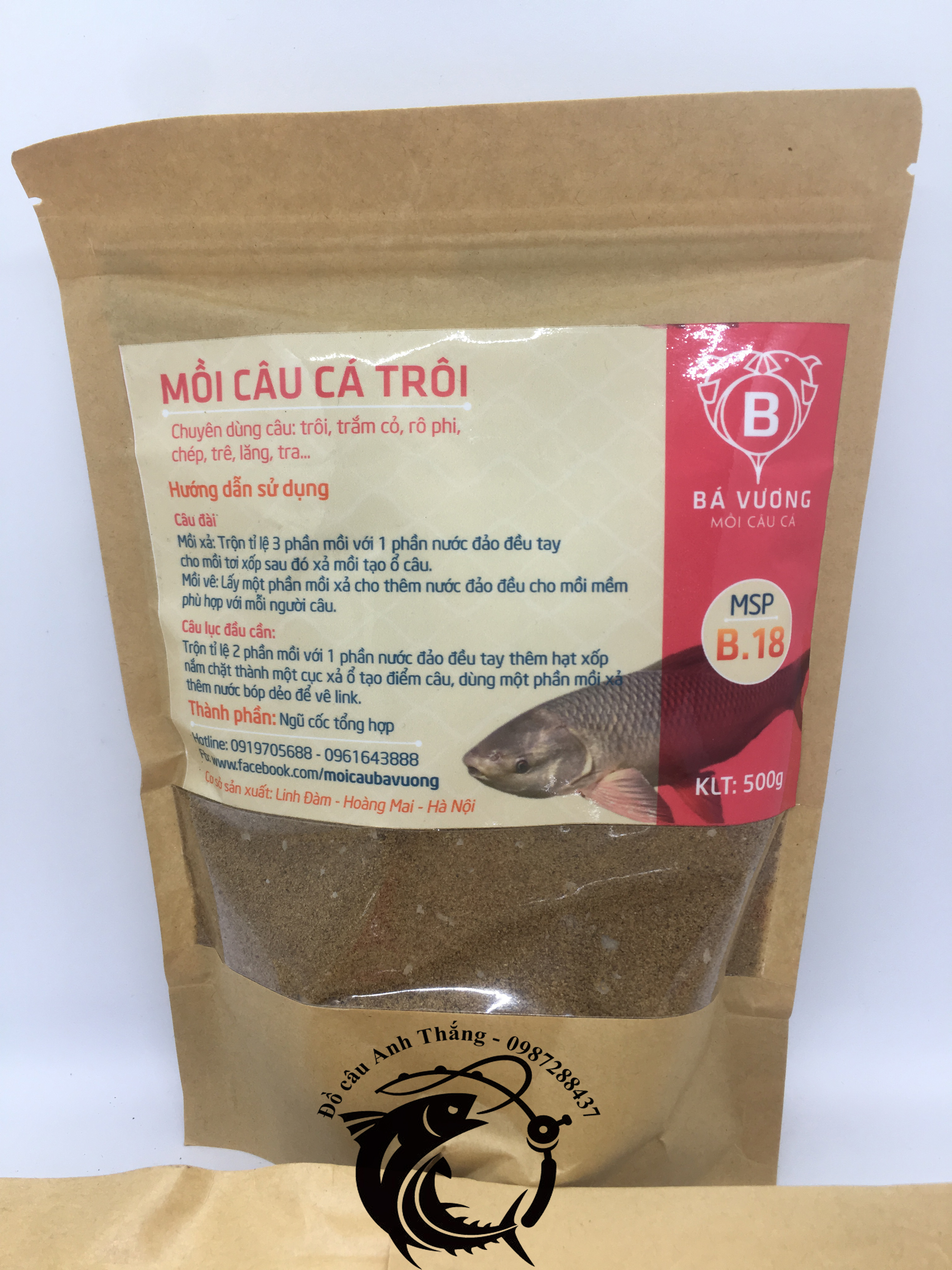 Mồi câu Trôi Bá Vương B18