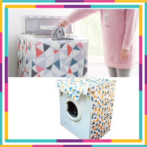 Phủ máy giặt- khăn phủ máy giặt tiện lợi chống bám bụi bẩn-2 loại tấm phủ máy giặt cửa ngang và cửa đứng cực kì tiện lợi cho quý khách lựa chọn phù hợp