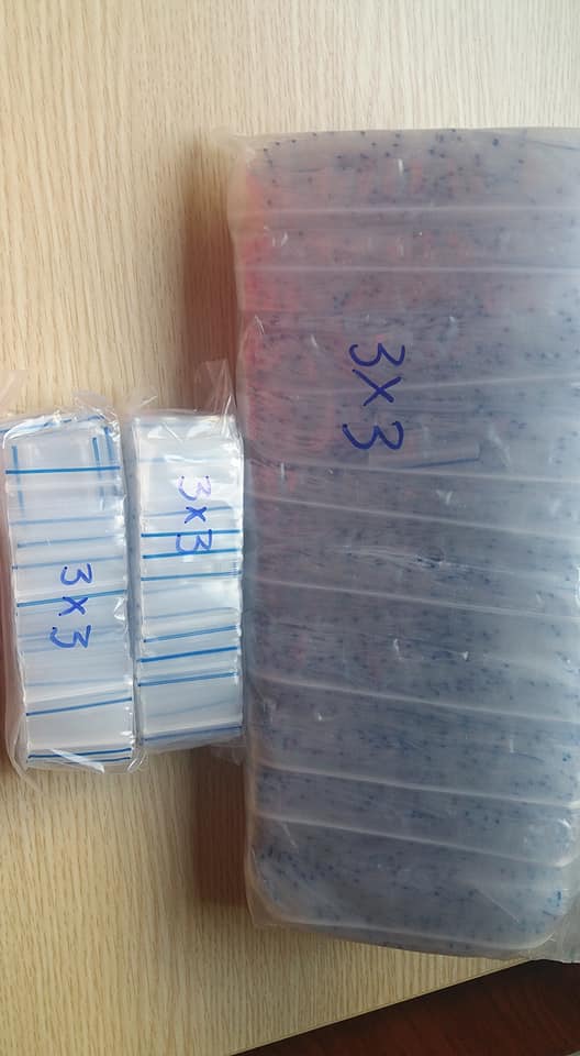 100 chiếc túi zip mini nhỏ size 3x3, loại đẹp dày dặn