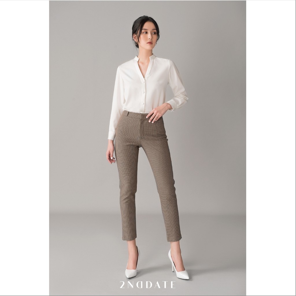 Quần slim-fit nữ kiểu 2NDDATE TR009H