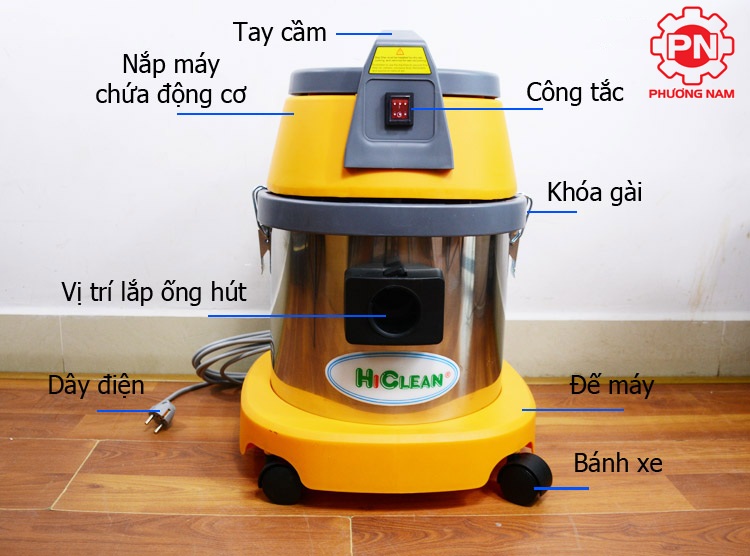 Máy hút bụi nước công nghiệp HiClean HC15