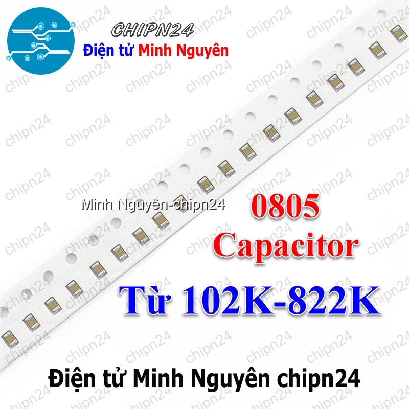 [25 con] (G27) Tụ Dán SMD 0805 50V (102 /152 /222 /332 /472 /562 ) - [Chọn Loại] - HHH.00421